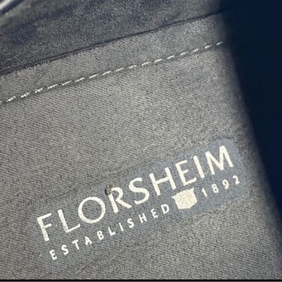 Florsheim Mens Black Leather Oxford Lace Up Size 13 Medium Pre-Owned - Picture 8 of 10